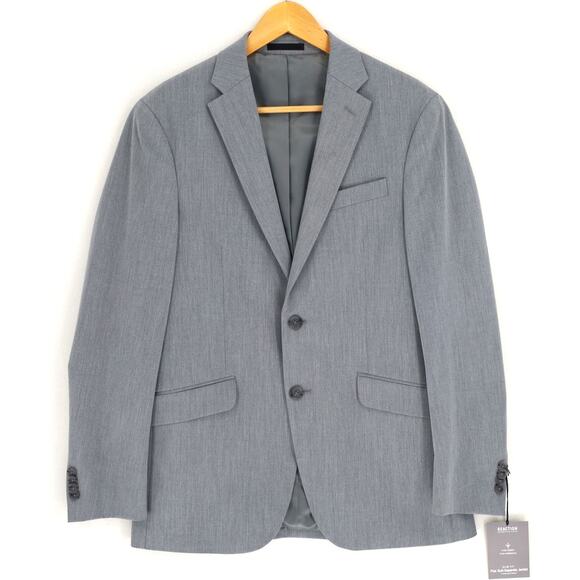 Kenneth Cole Reaction Men's Light Grey Techni-Cole Clooney Slim Blazer Size 38R - Picture 5 of 8